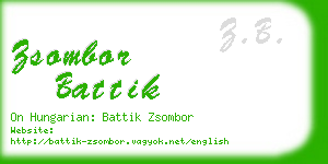 zsombor battik business card